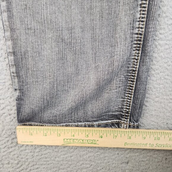 Axel Jeans Mens 36x32 Relaxed Straight Leg Denim Faded Black Baggy Denim Pants - Picture 6 of 11